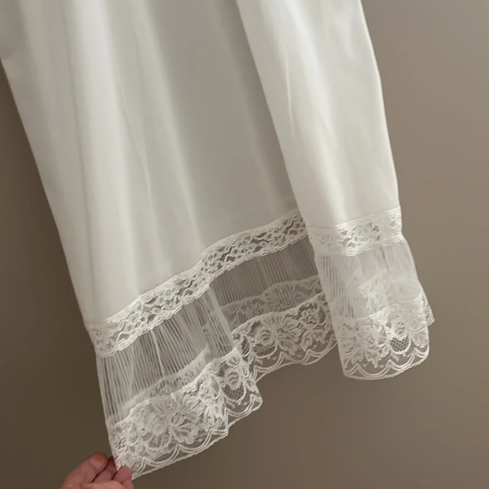 Vintage Betty Ray Chemise Full Slip‎ White Nylon Size S - Picture 4 of 14